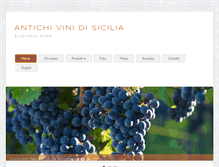 Tablet Screenshot of antichivinidisicilia.it